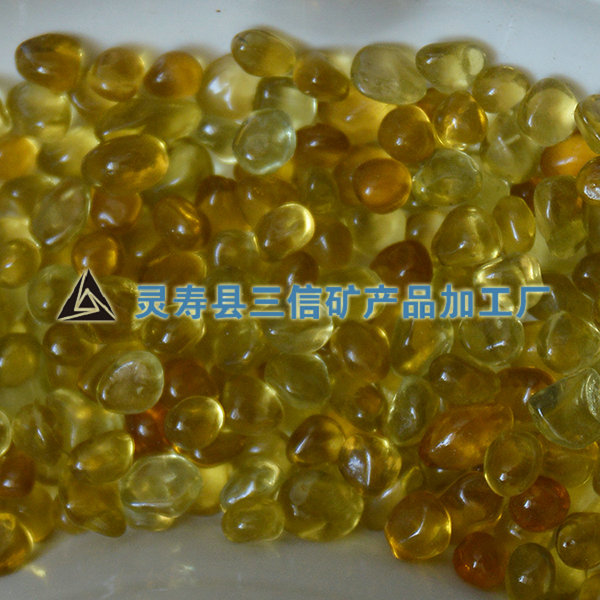 黃色玻璃珠